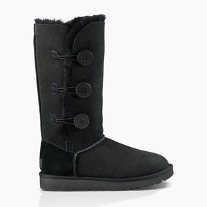 Black UGGS “Bailey Button Triplet II Boot”